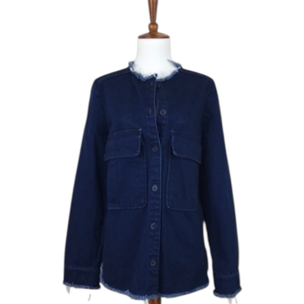 Zara Trafaluc‎ Jean Jacket XS 100% Cotton Relaxed Casual Grunge Edgy Shacket